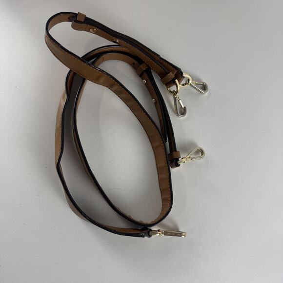 Michael Kors Alamis Bucket Bag Womens Medium Brown Leather Chain Strap Purse - Picture 16 of 16